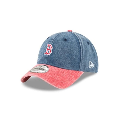 Boston Red Sox Gorra | New Era MLB Rugged Canvas 9twenty Adjustable Cap Mexico - Azules